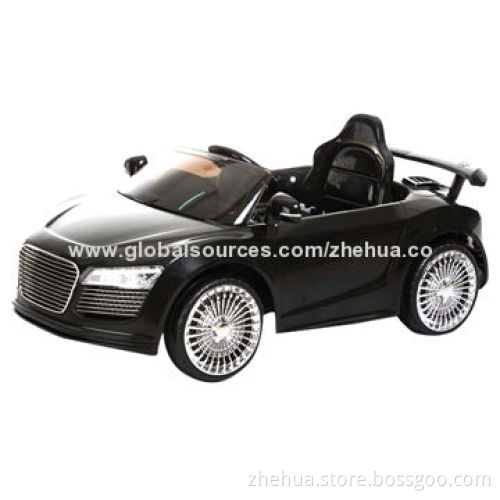 Children's newest 6V Ride on Electric R/C ride-on car with music and flashing lights